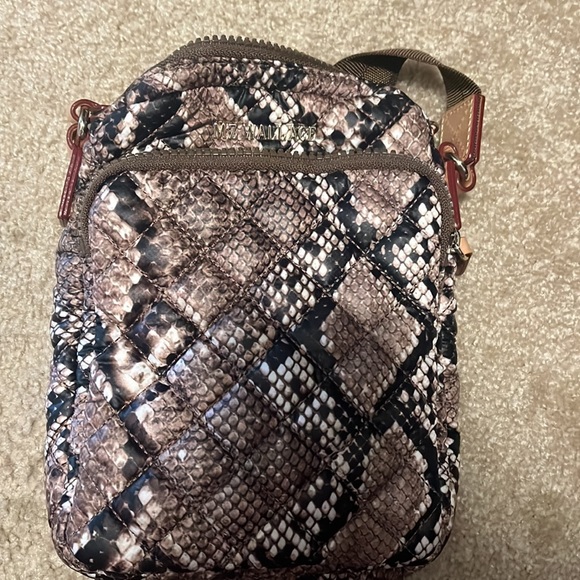 MZ Wallace Brown Snake Metro Crossbody - Picture 2 of 3